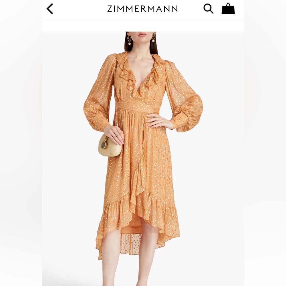 Zimmermann wrap dress 0P (like new)